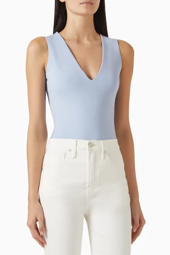 Deep V Tank Bodysuit in Scuba