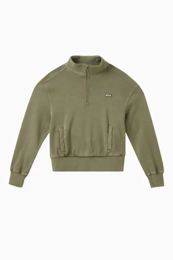 Hunter Quarter Zip Sweatshirt in Cotton