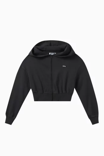 Fallon Cropped Hoodie in Cotton
