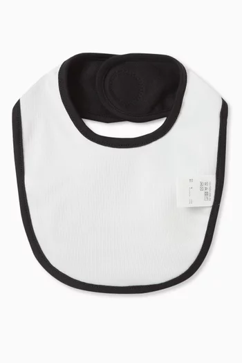 Logo Bib in Cotton Blend