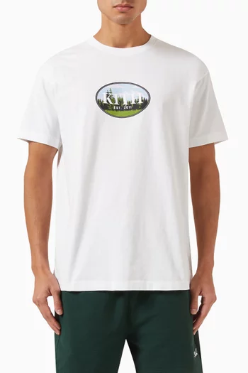 Mountain Scene T-shirt in Cotton-jersey
