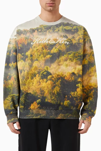 Foliage Nelson Crewneck Sweatshirt in Cotton-fleece