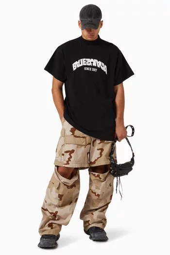 Unisex Back Flip Oversized T-shirt in Vintage Jersey