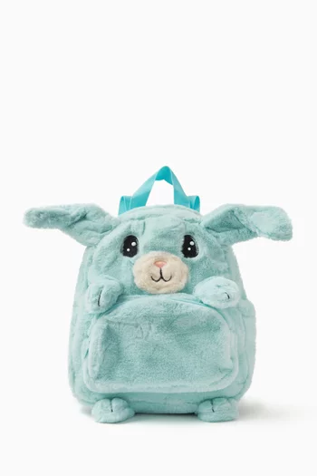 Furry Bunny Backpack in Polyester