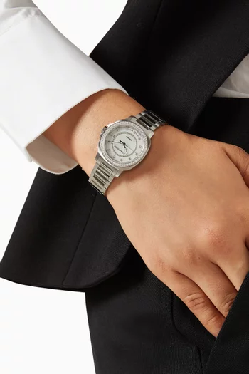 Mariner X Quartz Diamond Stainless Steel Watch, 30mm