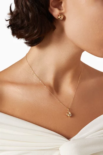 قلادة روزانا بدلاية ذهب عيار 18