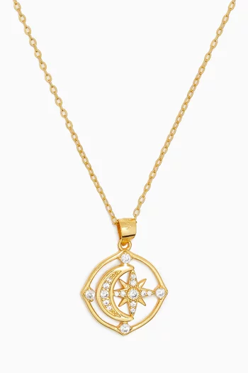 Maha Pendant Necklace in 18kt Gold-plated Sterling Silver