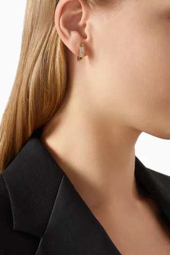 أقراط دائرية لويزا ذهب عيار 18