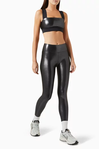 Power Sports Bra in Metallic-jersey