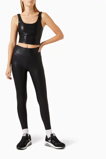 بلوزة مارفيل بلا أكمام جيرسيه لامع