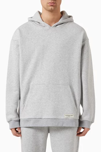 Oversized Hoodie in Organic Cotton-blend