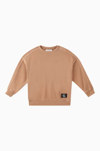 Mineral Dyed Sweatshirt in Cotton-terry