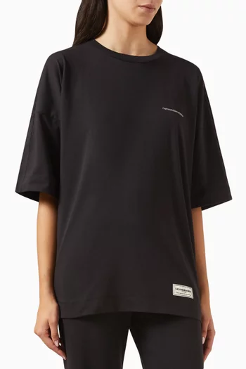 Reflective Exaggerated-sleeve Super-oversized T-shirt in Cottonsey100©