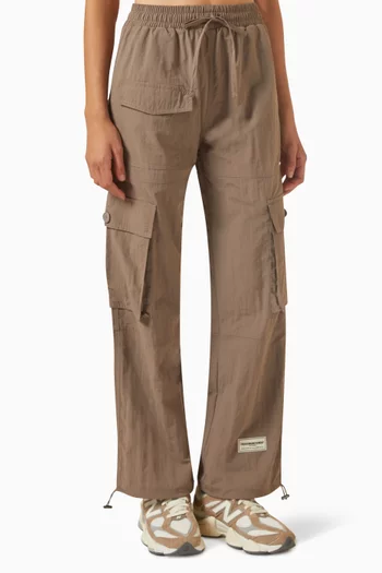 Wide-leg Cargo Pants in Recycled-nylon