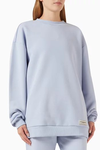 Oversized Sweatshirt in Organic-cotton Blend
