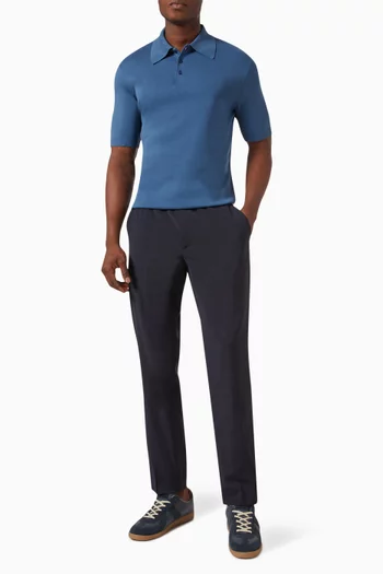 بنطال ألفا برباط تضييق مزيج صوف