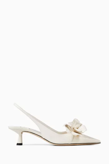 Amita 45 Slingback Pumps in Smooth Leather