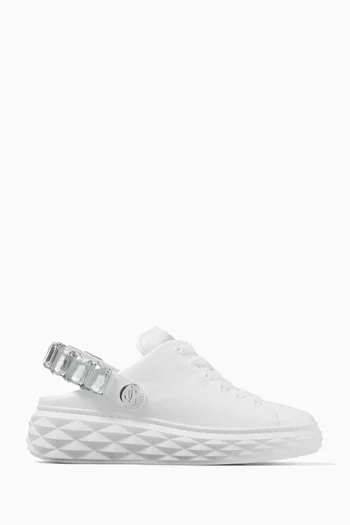 Diamond Sling Sneakers in Leather