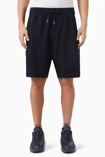 Logo-tape Shorts in Cotton-blend