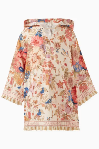 August Floral-print Coverup in Cotton