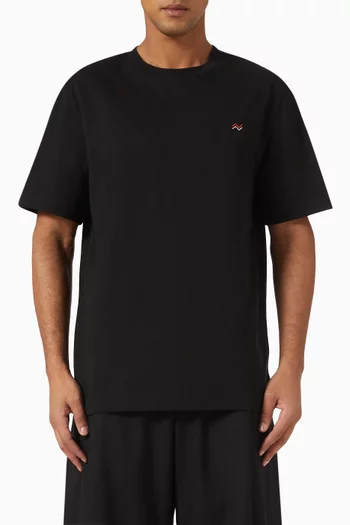 Embroidered T-shirt in Cotton
