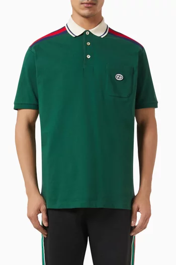 Interlocking G Polo Shirt in Cotton Jersey