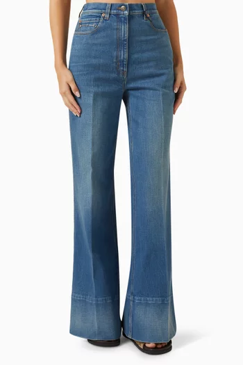 Wide-leg Jeans in Denim