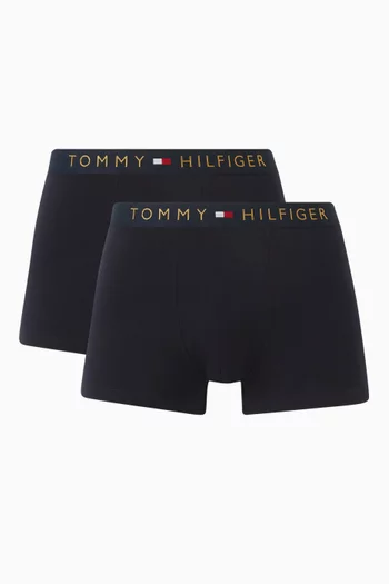 Logo Trunks in Cotton, Set of 2