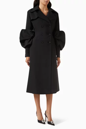 Couture Trench Coat in Cotton-canvas