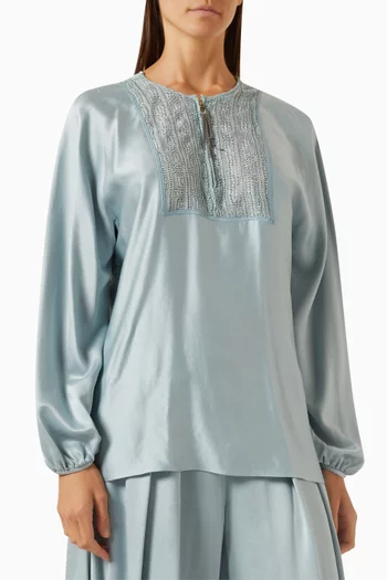 Love Capsule Shirt in Silk