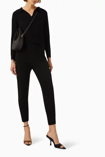 Collared Set in  Wool-cashmere Knit