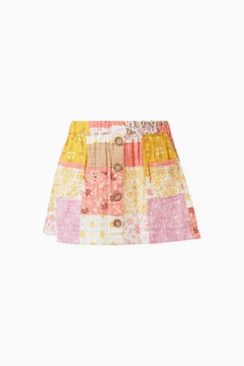 Patchwork Skirt in Organic Cotton
