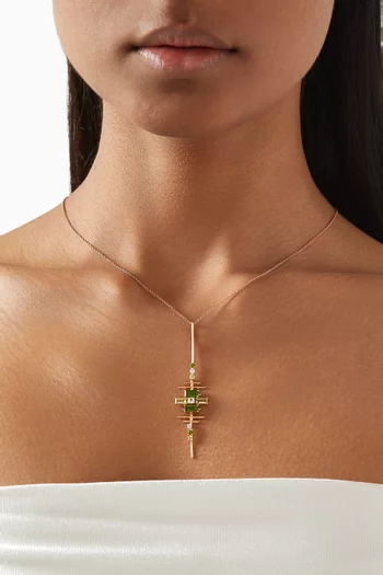 Fireworks Fiesta Necklace in 18kt Rose Gold