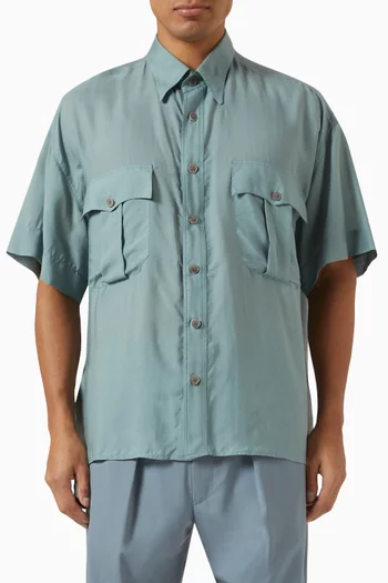 Shirt in Lyocell-silk