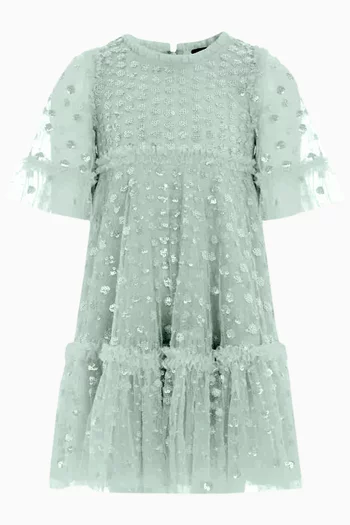 Raindrop Sequin-embellished Dress in Tulle