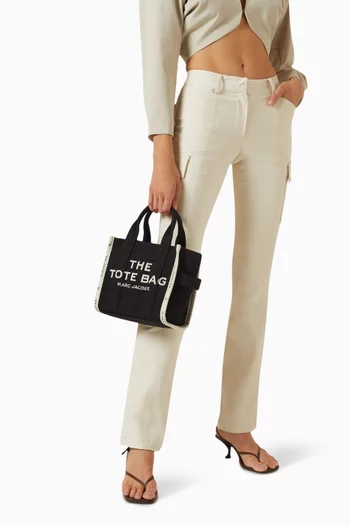 حقيبة يد صغيرة جاكار منسوج