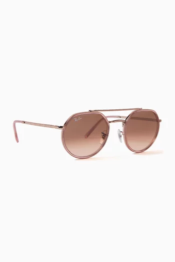 Round Sunglasses in Metal