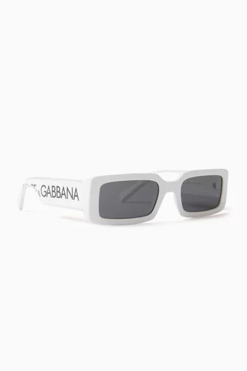 Rectangle Sunglasses in Acetate