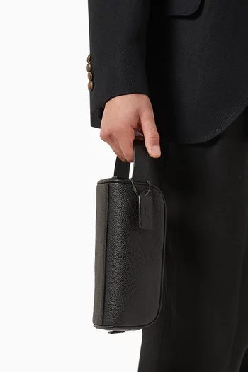 Travel Kit in Pebbled Leather