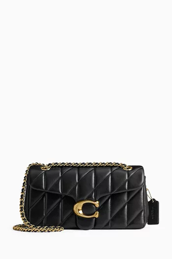 Tabby 26 Quilted Shoulder Bag in Leather