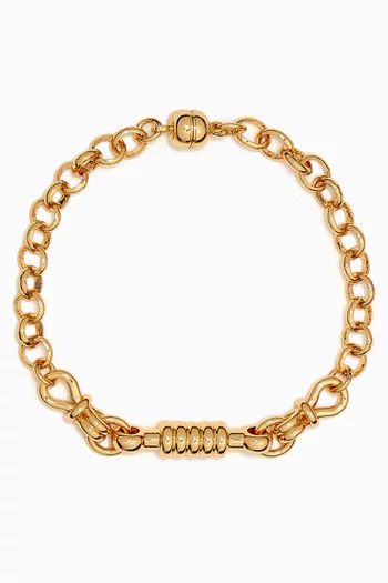 Horsebit Bracelet in Gold-plated Brass