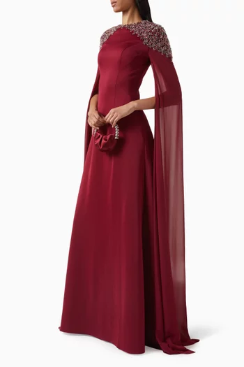 فستان سهرة مطرز