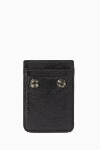 Le Cagole Magnet Card Case in Leather