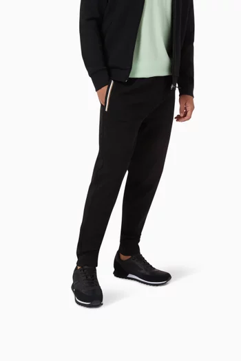 Raised Logo Running-style Sneakers in Recycled Polyester