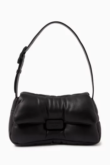 Puffy M Shoulder Bag in Nappa Leather