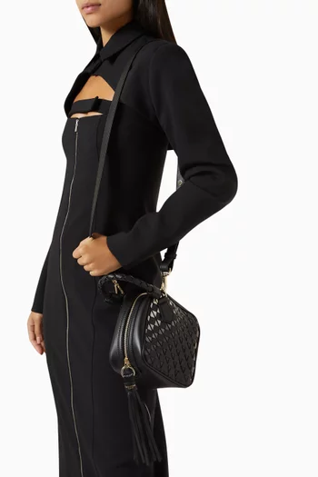 Petra Geometric Handbag In Mosaico Nappa
