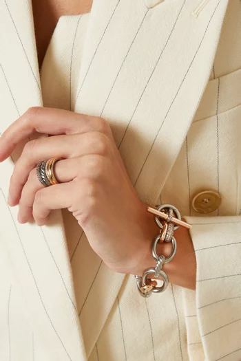 DY Mercer™ Melange Multi Row Ring in Sterling Silver