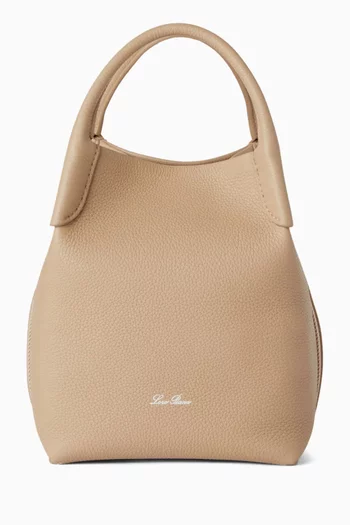 Small Bale Bucket Bag in Leather
