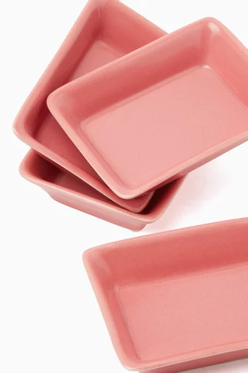 Jaipur Mini Tray in Porcelain, Set of 4