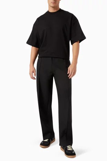 Mock Neck T-shirt in Cotton Jersey